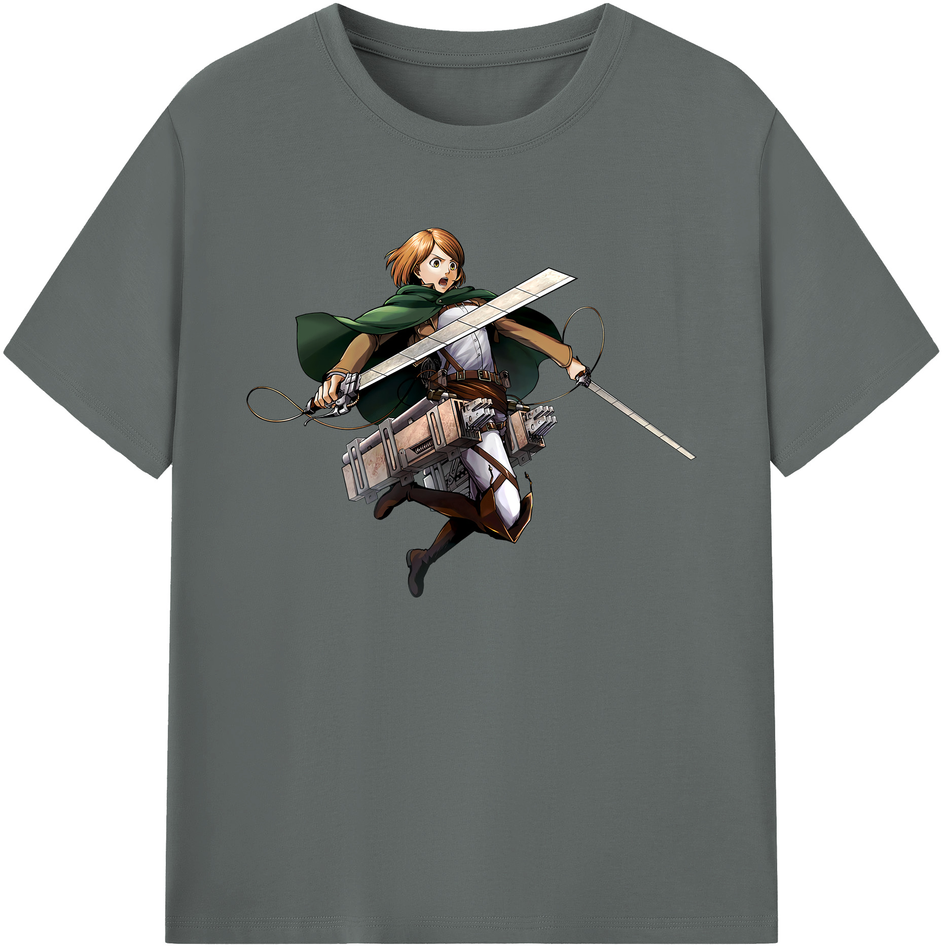 （画像用） 進撃の巨人 ペトラ·ラル Attack on Titan Petra Rall 綿100％ メンズ半袖Tシャツ｜肌触りやわらか＆通気性